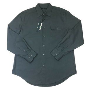 Perry Ellis Roll-Up Sleeves Micro Diamond Shirt